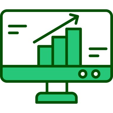 analitik simge vektör illüstrasyonu