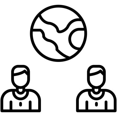 takım çalışma vektör simgesi