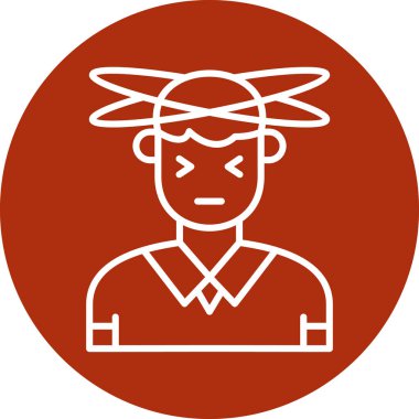 Kızgın adam. Basit illüstrasyon