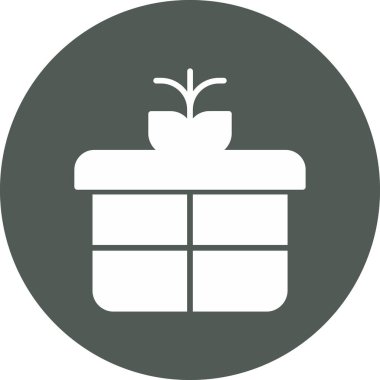 Hediye. Web simgesi basit illüstrasyon