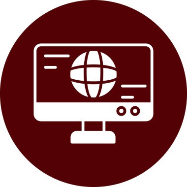 Web simgesi, vektör illüstrasyonu