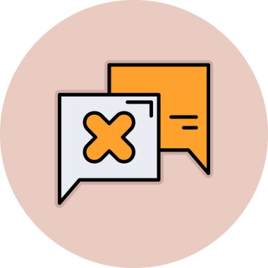 ileti ikonu vektör illüstrasyonu