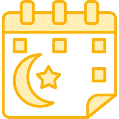 Ay. Web simgesi basit illüstrasyon