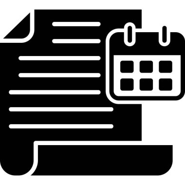 Takvim simgesi vektör illüstrasyonu