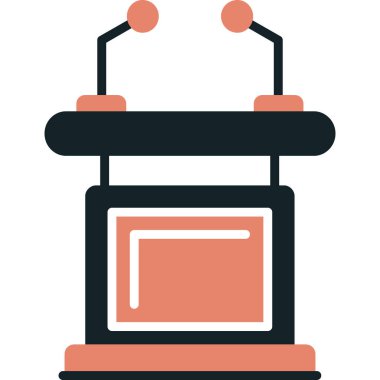 Masa. Web simgesi basit illüstrasyon