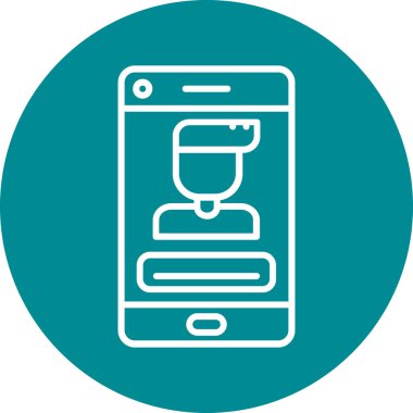 Vektör telefon simgesi illüstrasyonu