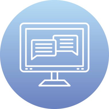 Bir dizüstü bilgisayarın vektör çizimi