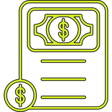 Doları bill kutsal kişilerin resmi, vektör çizim