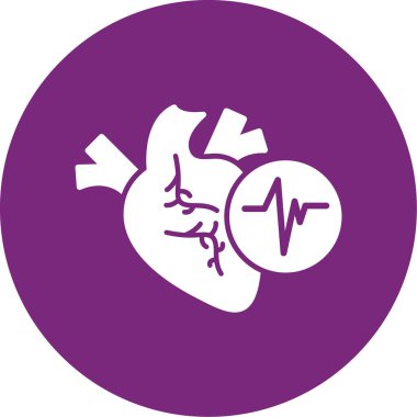 Kalp simgesinin vektör illüstrasyonu