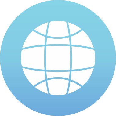 Mavi bir simgenin vektör illüstrasyonu