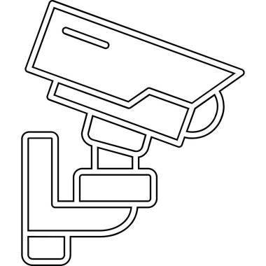 Kapalı devre kamera simgesi. Web için ccTV kamera vektör simgelerinin özeti