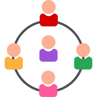 insanlar simge vektör illüstrasyonu