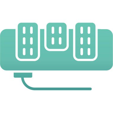 elektrik dolgu vektör simgesi modern basit ve düzenlenebilir