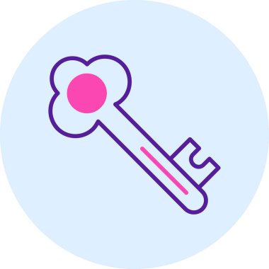 Anahtar. Web simgesi basit illüstrasyon