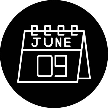 Takvim simgesi vektör illüstrasyonu