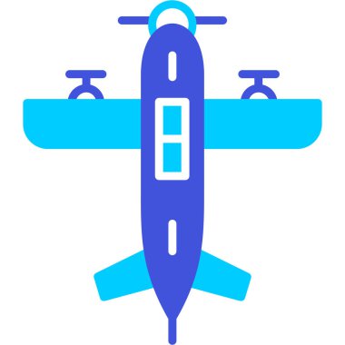 Uçak. Web simgesi basit illüstrasyon