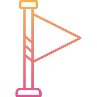 Bir bayrağın vektör illüstrasyonu