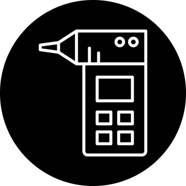 Hesap makinesinin vektör simgesi, illüstrasyon