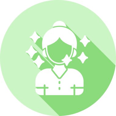 Doktor vektör ikonu. biçim düz bicolor ve yeşil semboldür, yuvarlak açılar, beyaz arkaplan,