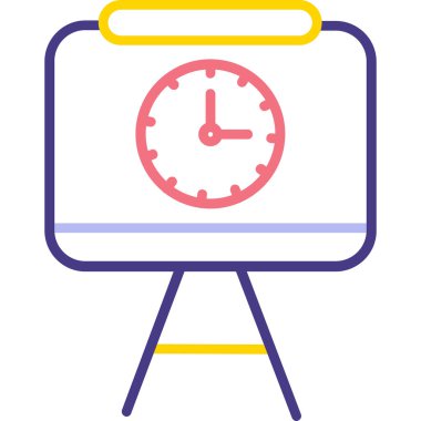 Çalar saat. Web simgesi basit tasarım