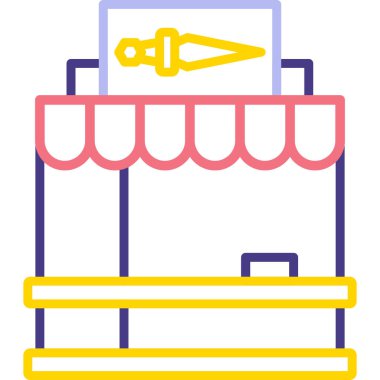 Modern bir simgenin vektör illüstrasyonu