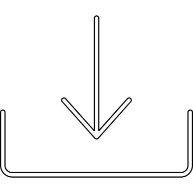 ok simgesi, vektör illüstrasyonu