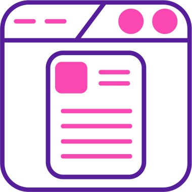 Belge simgesinin vektör illüstrasyonu