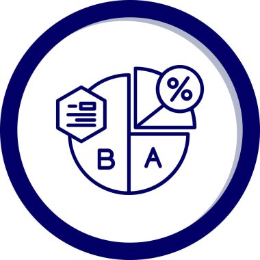 b b simgesinin vektör illüstrasyonu