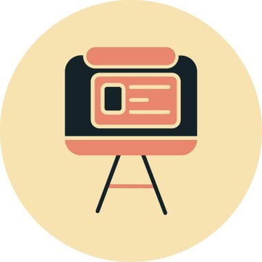 Kamera. Web simgesi basit illüstrasyon