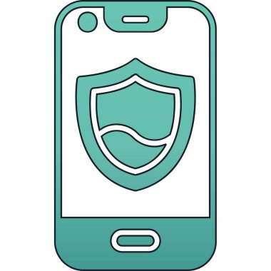 akıllı telefon simgesi vektör illüstrasyonu