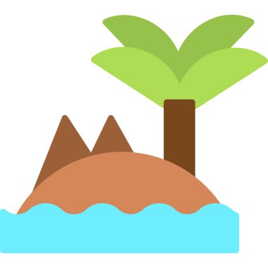 Palmiye ağaçları vektör simgesi