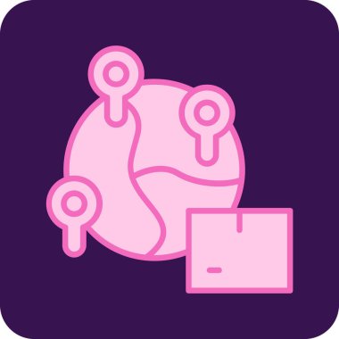 Beyin. Web simgesi vektör illüstrasyonu