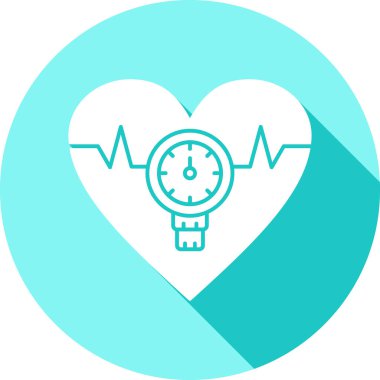 Kalp simgesinin vektör illüstrasyonu