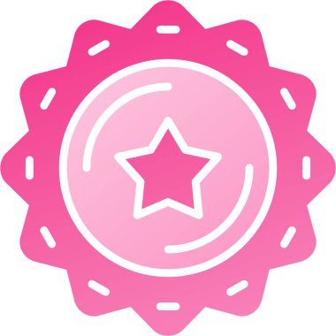 Bir yıldız simgesinin vektör illüstrasyonu