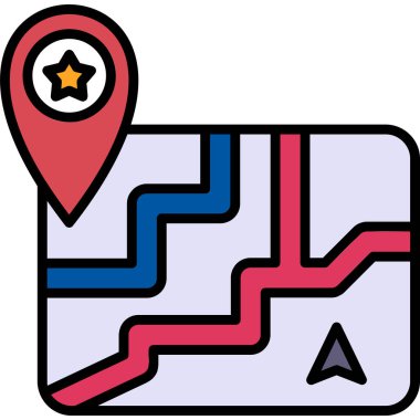 Harita gezinme konumu simgesi - taslak biçimi