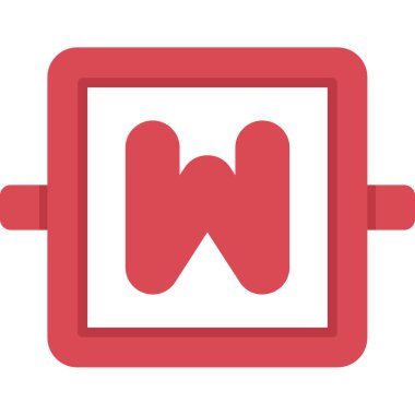 Tasarımınız için yaratıcı yazı tipi vektör şablonlu w harfi logo tasarımı. resimleme