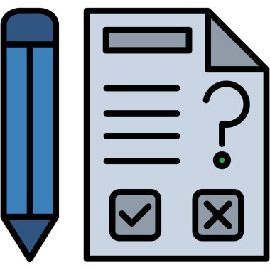 Kontrol listesi. Web simgesi basit tasarım