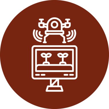 vektör lcd simgesi illüstrasyonu