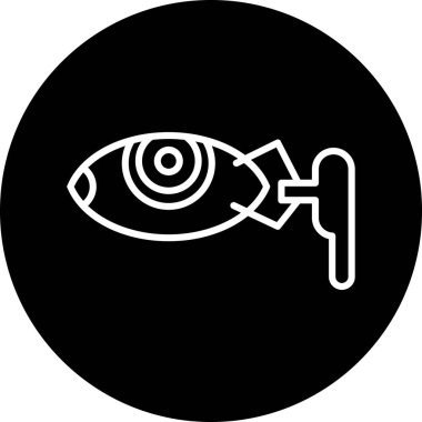 vektör balık simgesi, illüstrasyon