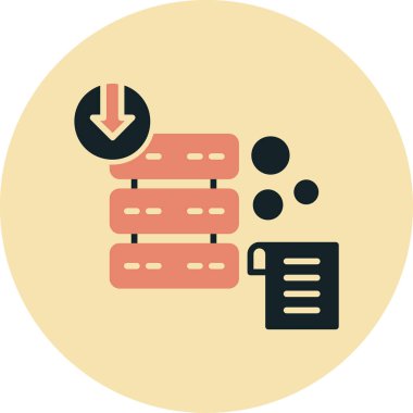 veri depolama vektörü simgesi