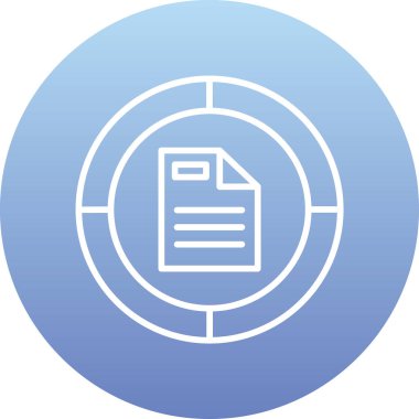 belge simgesi vektör illüstrasyonu