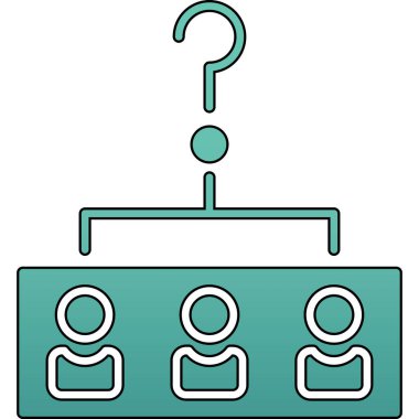 İş ve finans simgesinin vektör illüstrasyonu