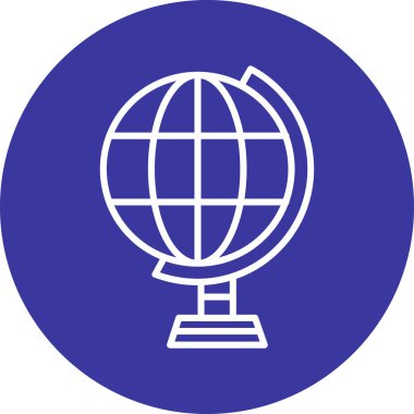 Küresel simge vektör illüstrasyonu