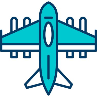 Uçak. Web simgesi basit illüstrasyon