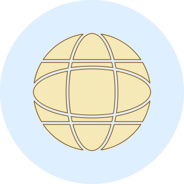 Küresel simge vektör illüstrasyonu