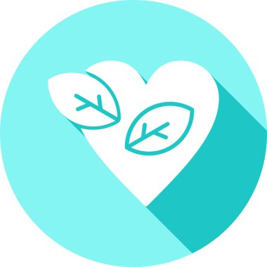 Yaprak. Web simgesi basit illüstrasyon