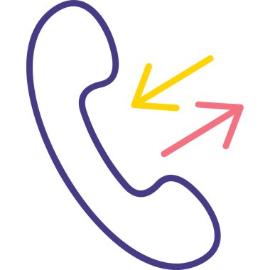 telefon simgesi, vektör illüstrasyonu