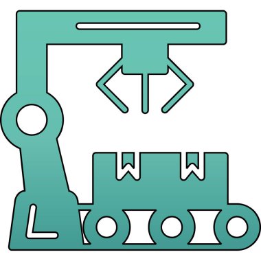 Modern oto tamir simgesinin vektör illüstrasyonu