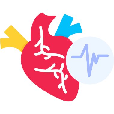 Kalp atışını vektör simgesi