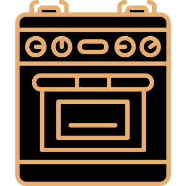 Fırın. Web simgesi basit illüstrasyon